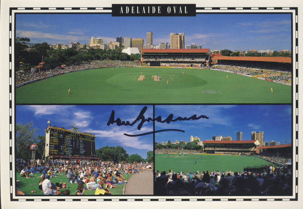 Don Bradman Signed Postcard Postcards Of Cricket Players Sportspages