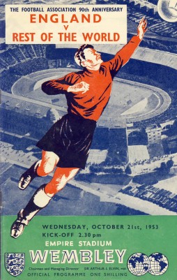 England V Rest Of The World 1953 Football Programme - International 