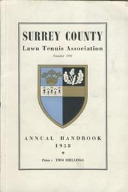 SURREY COUNTY LAWN TENNIS ASSOCIATION ANNUAL HANDBOOK 1958