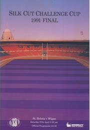 ST. HELENS V WIGAN 1991 (CHALLENGE CUP FINAL) RUGBY LEAGUE PROGRAMME