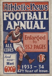 ATHLETIC NEWS FOOTBALL ANNUAL 1933-34