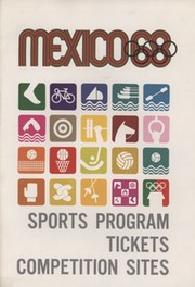 MEXICO OLYMPICS 1968 - SPORTS PROGRAM / TICKETS / COMPETITION SITES (FOLD OUT CHART/POSTER)