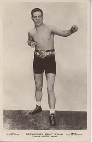 BERMONDSEY BILLY WELLS BOXING POSTCARD