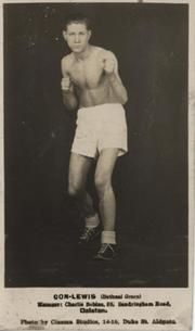 CON LEWIS (BETHNAL GREEN) BOXING POSTCARD