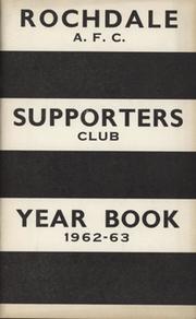 ROCHDALE FOOTBALL CLUB (SUPPORTERS CLUB) 1962-63 OFFICIAL HANDBOOK