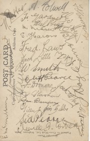 AUSTRALIAN TOUR OF BRITISH ISLES 1933-34 SIGNED RUGBY LEAGUE POSTCARD