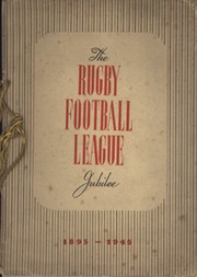 RUGBY FOOTBALL LEAGUE JUBILEE DINNER MENU 1946