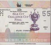 WIGAN V WARRINGTON (CHALLENGE CUP FINAL) 1988-89 RUGBY LEAGUE TICKET