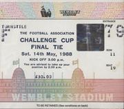 WIGAN V HALIFAX (CHALLENGE CUP FINAL) 1987-88 RUGBY LEAGUE TICKET