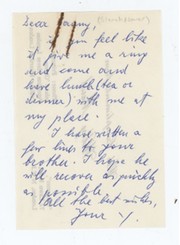 WILLY MEISL 1958 - HANDWRITTEN NOTE TO DANNY BLANCHFLOWER