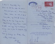 HARRY ALTHAM TO E.W. SWANTON 1960 AIR MAIL CRICKET LETTER