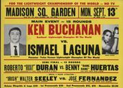 KEN BUCHANAN VS. ISMAEL LAGUNA 13 SEPTEMBER 1971 - PRESS BROCHURE