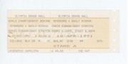 CHRIS EUBANK V GARY STRETCH 1991 BOXING TICKET