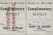 HUNSLET V AUSTRALIA 1937-38 RUGBY LEAGUE TICKET