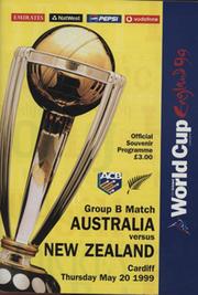 AUSTRALIA V NEW ZEALAND 1999 (WORLD CUP) CRICKET PROGRAMME