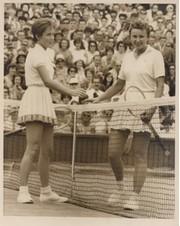 KAREN SUSMAN & VERA SUKOVA 1962 (WIMBLEDON) TENNIS PHOTOGRAPH