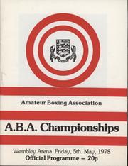 A.B.A. CHAMPIONSHIPS 1978 BOXING PROGRAMME