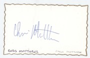 CHRIS MATTHEWS (AUSTRALIA) CRICKET AUTOGRAPH