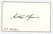 ARTHUR MORRIS (AUSTRALIA) CRICKET AUTOGRAPH