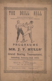 THE DRILL HALL (WOOLWICH) 1903 BOXING PROGRAMME