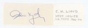 CLIVE LLOYD (WEST INDIES & LANCASHIRE) CRICKET AUTOGRAPH