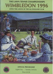 WIMBLEDON CHAMPIONSHIPS 1996 TENNIS PROGRAMME