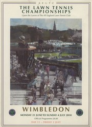 WIMBLEDON CHAMPIONSHIPS 2010 TENNIS PROGRAMME