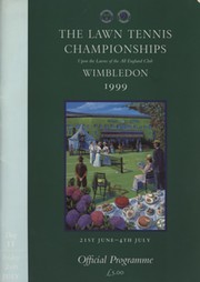 WIMBLEDON CHAMPIONSHIPS 1999 TENNIS PROGRAMME