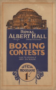 JACK PETERSEN V LEN HARVEY 1933 BOXING PROGRAMME