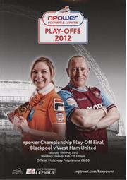 BLACKPOOL V WEST HAM UNITED 2011-12 (CHAMPIONSHIP PLAY-OFF FINAL) FOOTBALL PROGRAMME