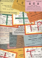 COLLECTION OF CRICKET TICKETS, PASSES & INVITATIONS 1950S TO 1980S