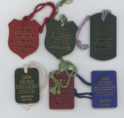 A COLLECTION OF IRISH CRICKET UNION TAGS 1960-66