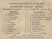 MARLBOROUGH COLLEGE V R.J.O.MEYER