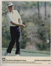 STEVE ELKINGTON SIGNED GOLF PHOTOGRAPH