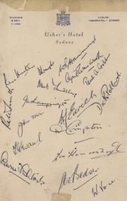 ENGLAND 1946-47 CRICKET AUTOGRAPHS