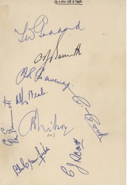 GLOUCESTERSHIRE 1946 CRICKET AUTOGRAPHS