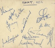 KENT 1956 CRICKET AUTOGRAPHS