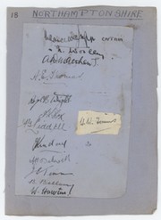 NORTHAMPTONSHIRE CRICKET AUTOGRAPHS 1930