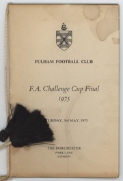 FULHAM FOOTBALL CLUB 1975 (FA CUP FINAL) DINNER MENU