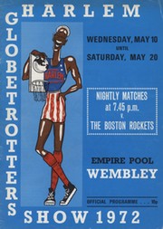 HARLEM GLOBETROTTERS V THE BOSTON ROCKETS 1972 BASKETBALL PROGRAMME