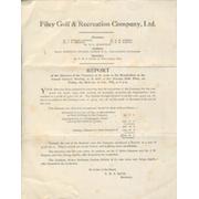 FILEY GOLF CLUB 1932 ACCOUNTS & BALANCE SHEET