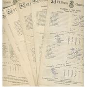 HARROW SCHOOL CRICKET SCORECARDS 1952 & 1953 (13 IN TOTAL)