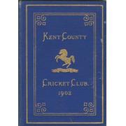 KENT COUNTY CRICKET CLUB 1902 [BLUE BOOK]