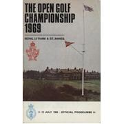 OPEN CHAMPIONSHIP 1969 (ROYAL LYTHAM & ST. ANNES) GOLF PROGRAMME