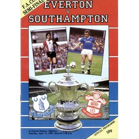 EVERTON V SOUTHAMPTON 1984 (FA CUP SEMI-FINAL) FOOTBALL PROGRAMME