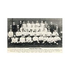 PRESTON NORTH END 1908 FOOTBALL POSTCARD