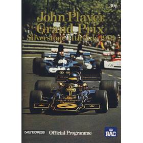 BRITISH GRAND PRIX 1973 MOTOR RACING PROGRAMME