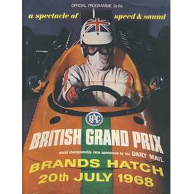 BRITISH GRAND PRIX 1968 PROGRAMME