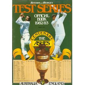 BENSON AND HEDGES TEST SERIES 1982-1983 OFFICIAL BOOK: AUSTRALIA V ENGLAND