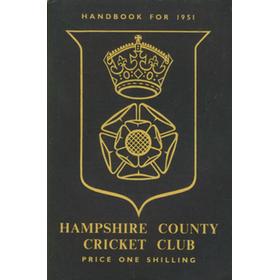 HAMPSHIRE COUNTY CRICKET CLUB ILLUSTRATED HANDBOOK 1951